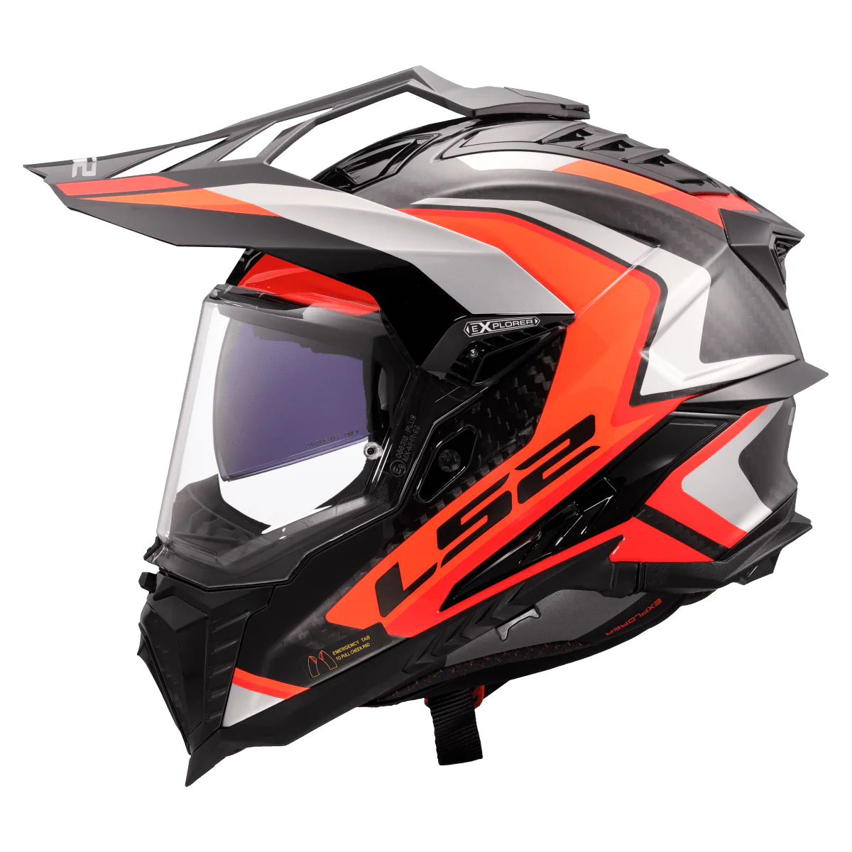 Casco LS2 MX701 C EXPLORER 2206 Carbon Frontier II - Image 11