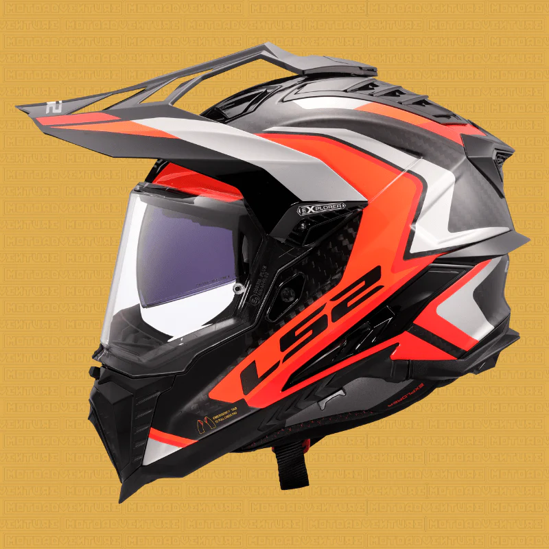 Casco LS2 MX701 C EXPLORER 2206 Carbon Frontier II - Image 2