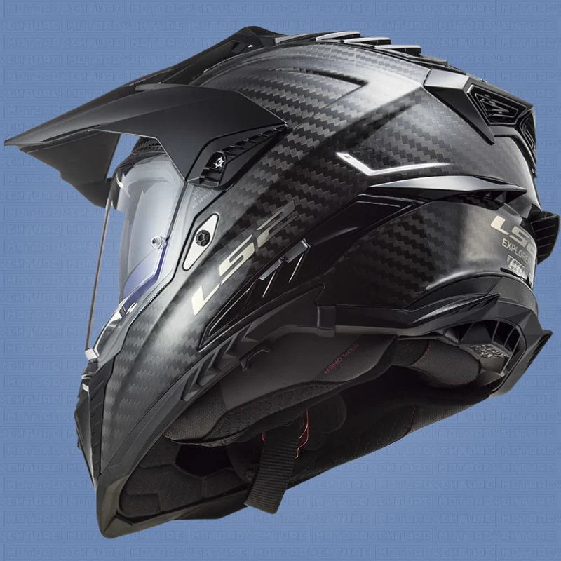 Casco Adventure LS2 MX701 C EXPLORER Carbonio 2206 Carbon nero lucido - Image 4