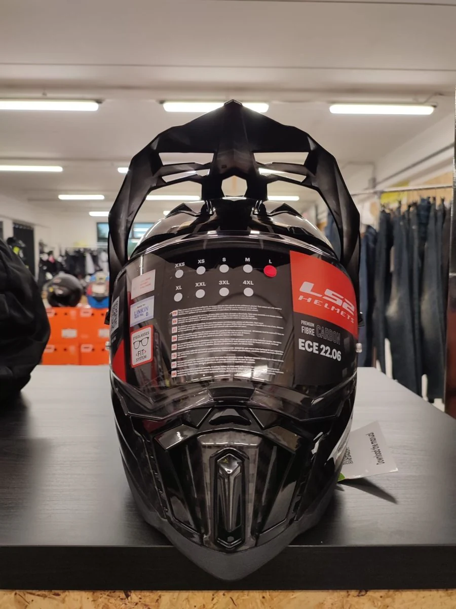 Casco Adventure LS2 MX701 C EXPLORER Carbonio 2206 Carbon nero lucido - Image 6