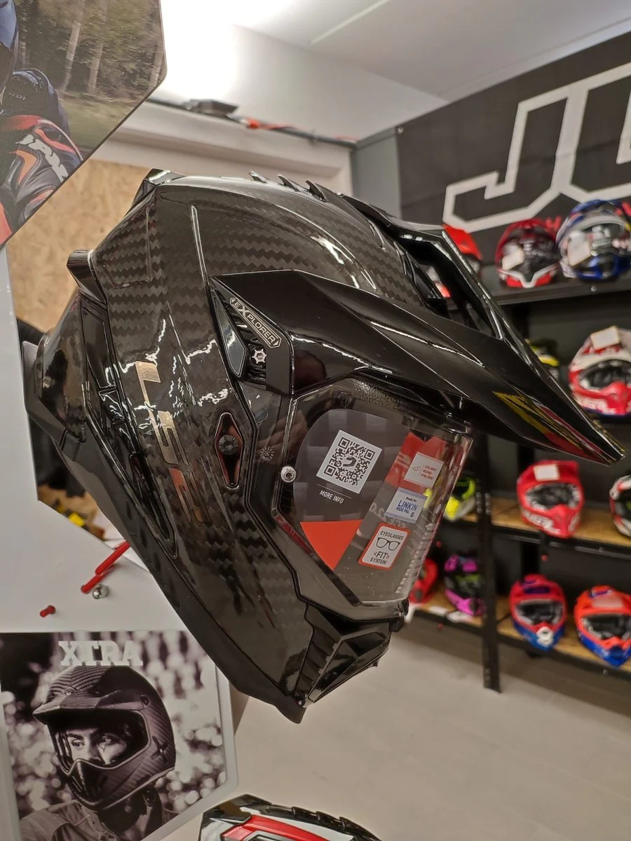 Casco Adventure LS2 MX701 C EXPLORER Carbonio 2206 Carbon nero lucido - Image 8