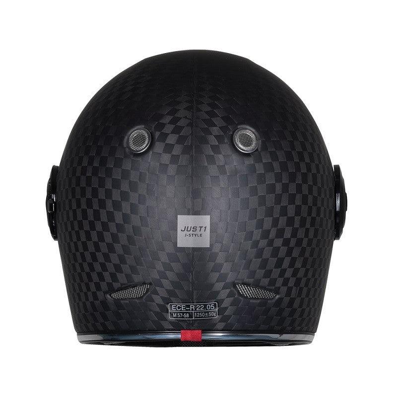 Casco integrale Vintage Just1 J-Cult Solid in carbonio Opaco - Image 4