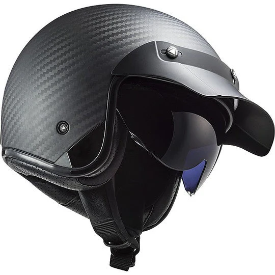 Casco jet LS2 OF601 BOB in carbonio Carbon - Image 6