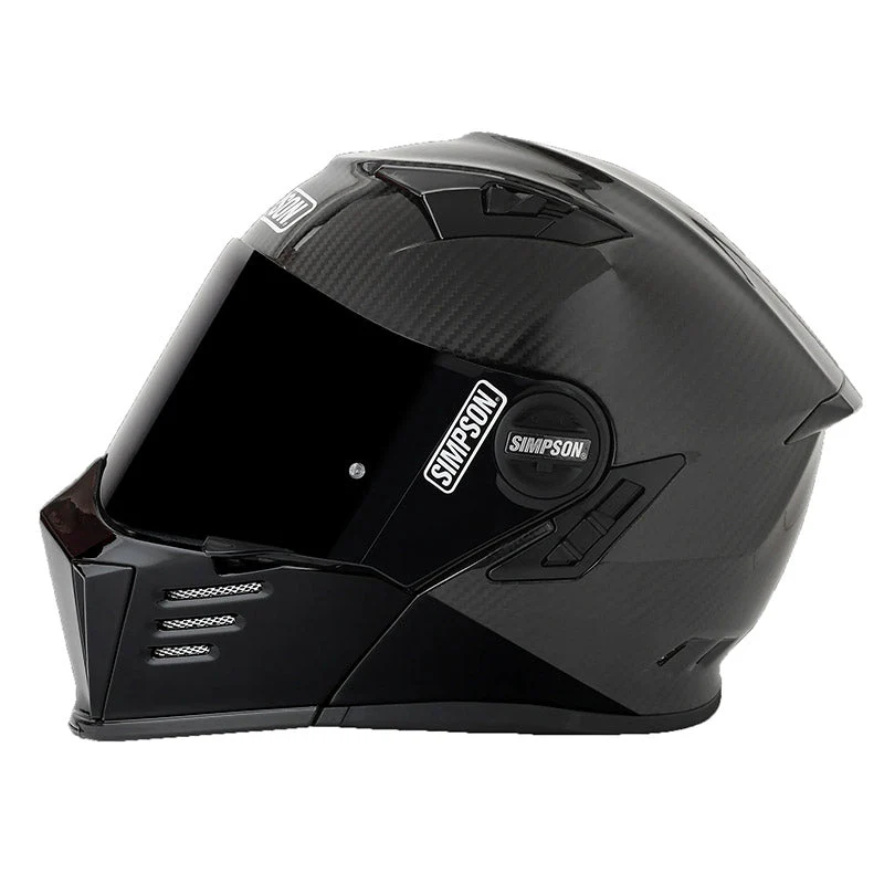 Casco Modulare Simpson Darksome Carbon 2206 nero - Image 4