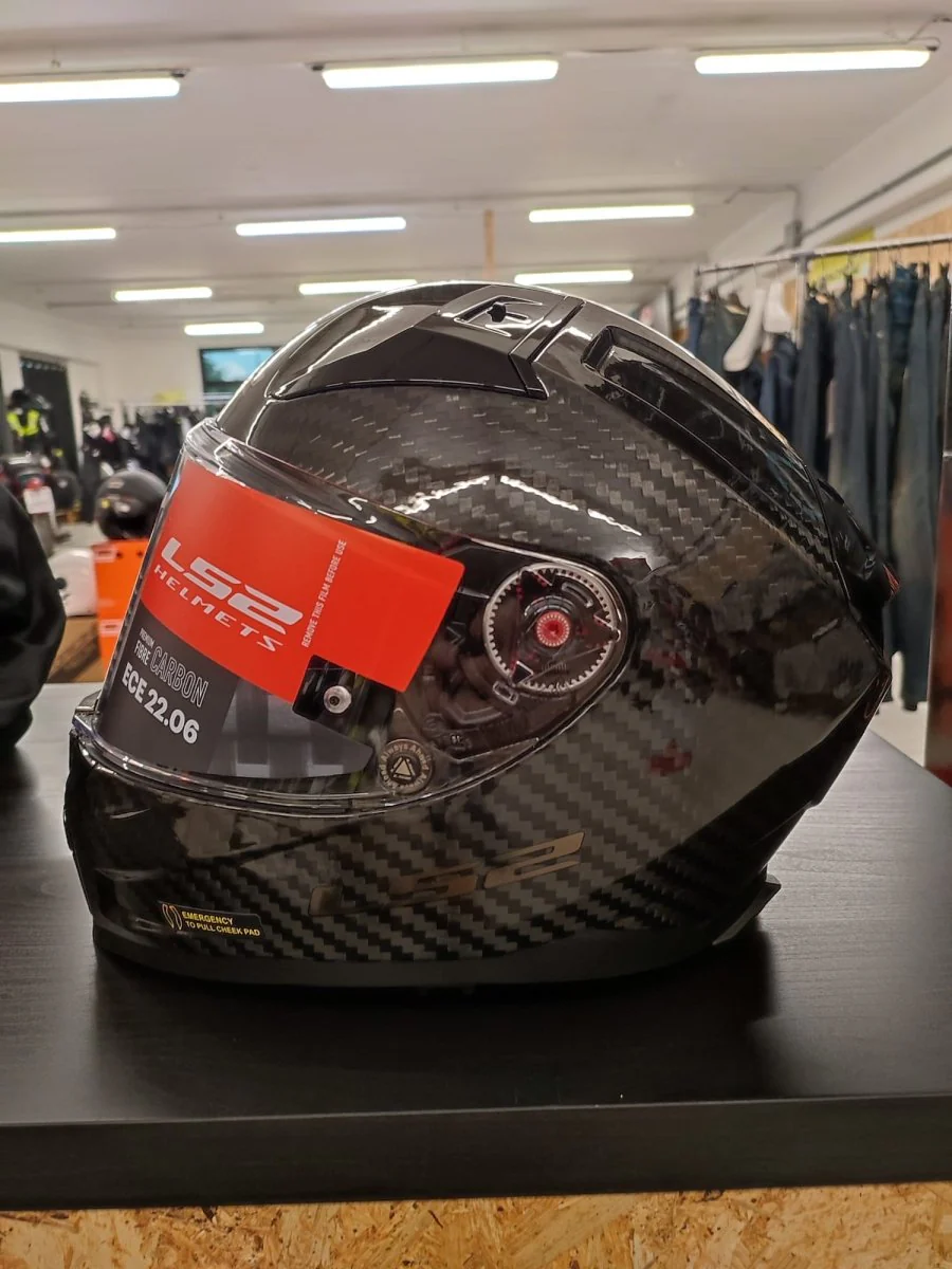 Casco integrale LS2 FF811 VECTOR II Carbonio ECE2206 Solid Carbon lucido - Image 3
