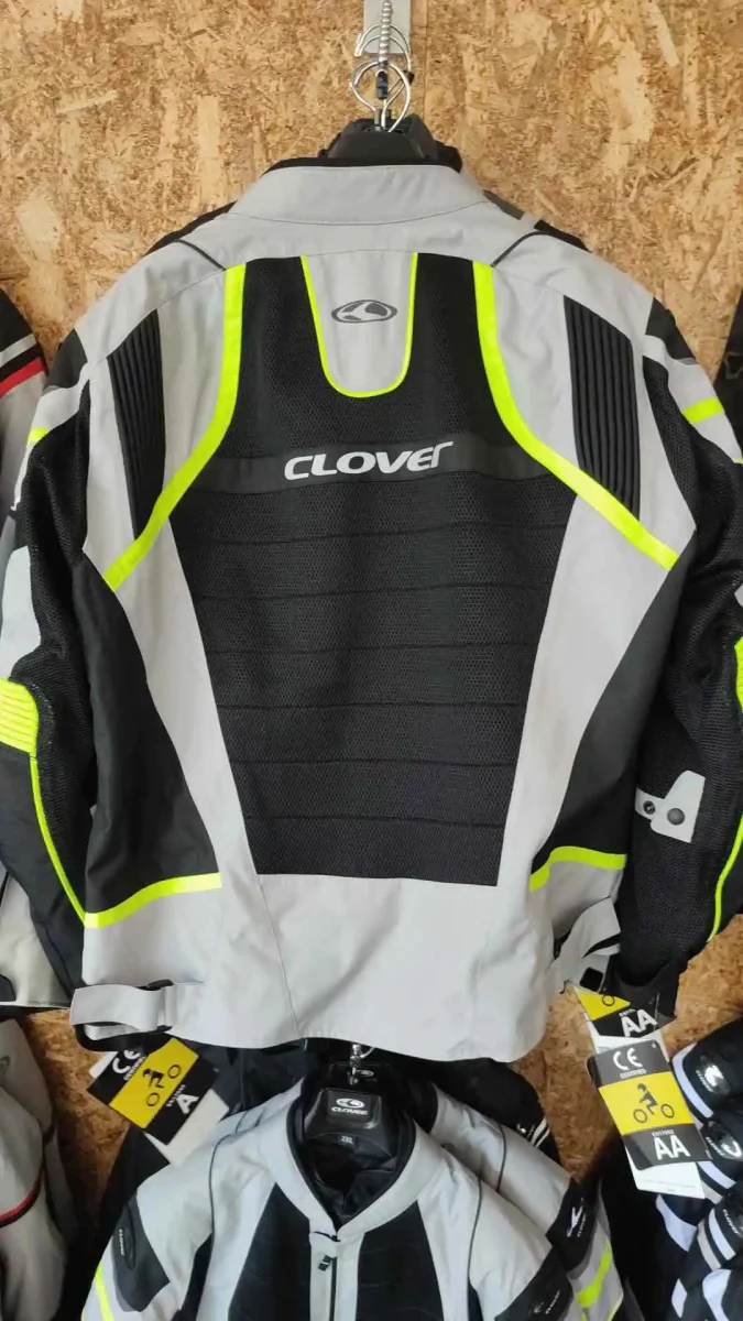 Giacca donna Clover Rainjet 2 WP Giallo-Grigio-Nero - Image 4
