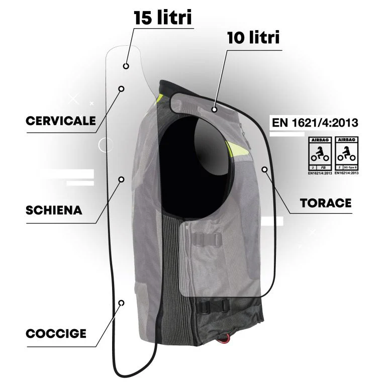 Giacca Motoairbag Mab V4.0 Airbag Maniche Removibili - Image 8