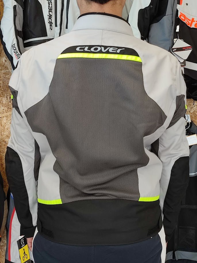 Giubbotto estivo Clover Airjet 5 grigio giallo nero - Image 3