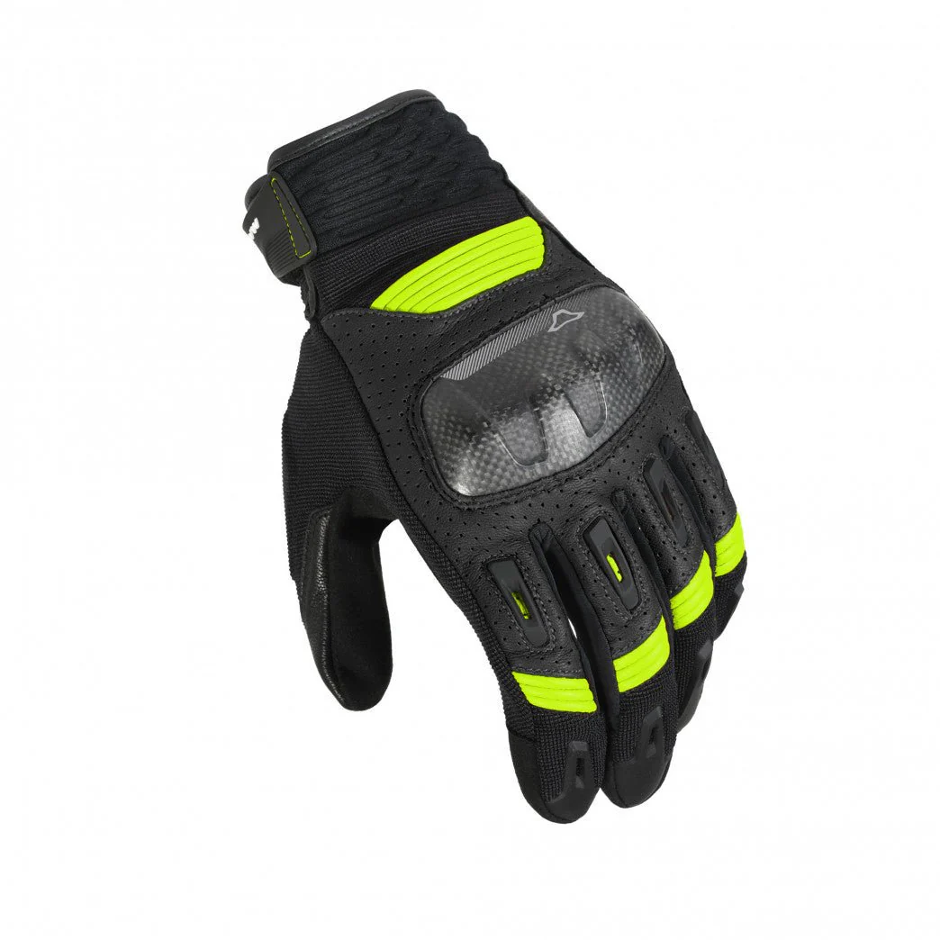 Guanti moto pelle e tessuto Macna Rime - Image 5